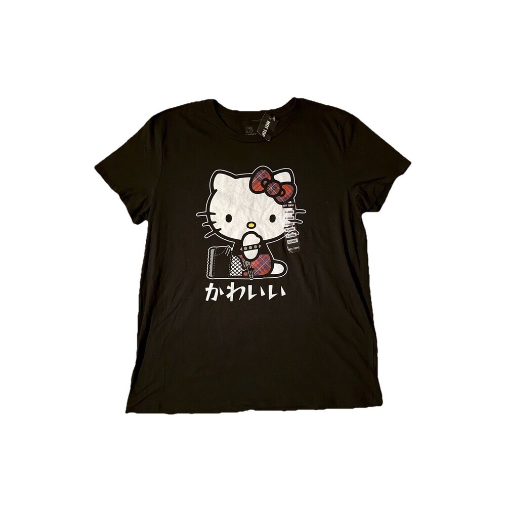 Hello Kitty Punk T-Shirt From Hot Topic NWT